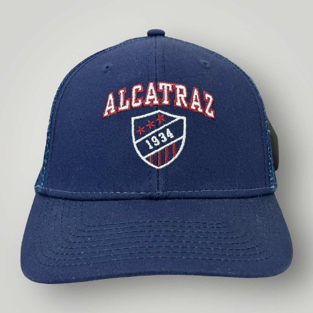 OURAY Alcatraz Snapback Trucker Hat Blue‎ Mesh Embroidered Adjustable NWT